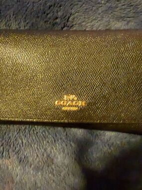 Coach black Trifold Wallet with Card Slots